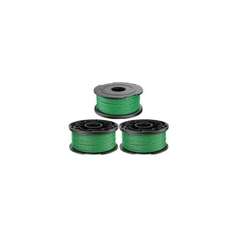 [JAMAIS UTILISÉ]Bobine de fil pour Black et Decker A6486 GL7033 GL8033 GL9035 débroussailleuse sans fil 2,0 mm 6,1 m, Bobine de fil rechange Coupe Bordure pour Black and Decker A6486 (3pcs) (1/5)