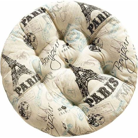 Coussin de chaise rond 40 cm, coussin d'assise pour maison, bureau, voiture – DELKEVIC