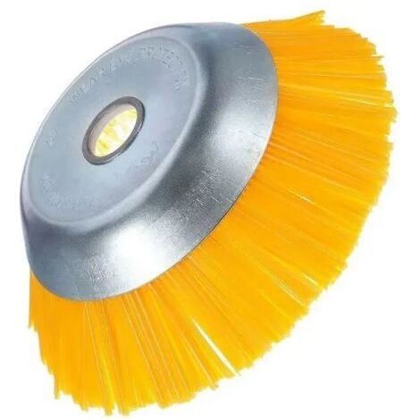 FENOPLASTICABrosse à mauvaises herbes en nylon - Brosse ronde universelle pour débroussailleuse - Outils de jardin durables - 200 mm x 25,4 mm (1/5)