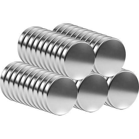 50 aimants néodyme auto-adhésifs ultra-puissants, 10 mm x 2 mm, idéaux pour les réfrigérateurs, les projets de bricolage, les tableaux blancs et les projets créatifs. (1/5)