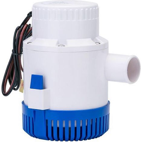 Pompe de cale submersible haute efficacité 24 V, débit de 3700 GPH, non automatique, pour le drainage des bateaux, fonctionnement silencieux, multicolore (1/5)
