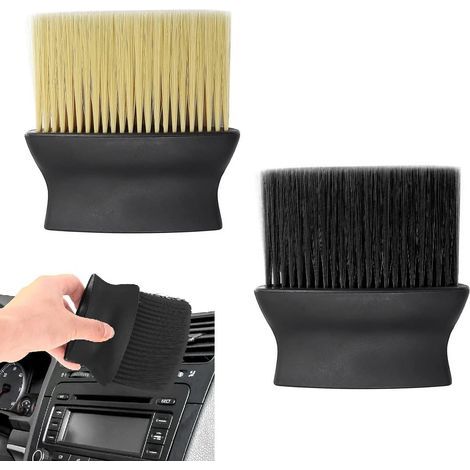 2 Pcs Car Cleaning Brush Set, Car Cleaning Brushes, Car Detail Brush Set, Dust Removal Tool, Car Interior and Exterior Cleaning Brush (1/5)