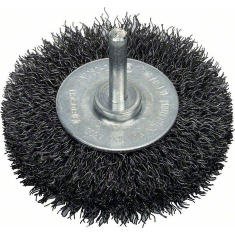 Spazzola per dischi PRO Metal Clean, manico dritto, 75 x 0,3 mm