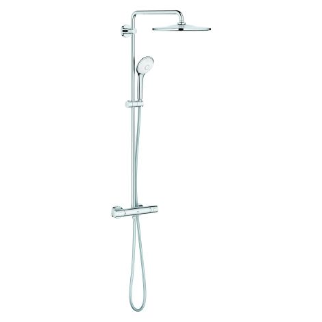 GROHE Duschsystem Euphoria System 310 26723, Aufputz-Thermostat mit Aquadimmer Funktion, Wandmontage, für die Wandmontage, 450 mm Duscharm, Kopfbrause Rainshower Mono 310 (26562), Handbrause Euphoria