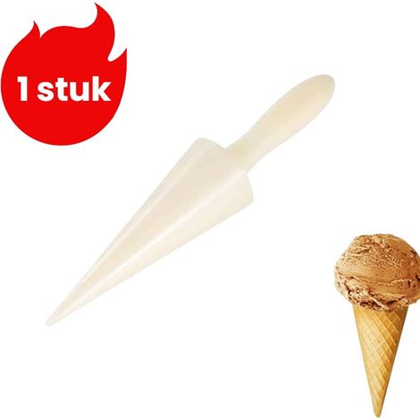 Moule à cornet de glace blanc pour cornets croustillants nems pâtisserie et préparations maison accessoire de cuisine pour réaliser des cornets facilement (1/5)
