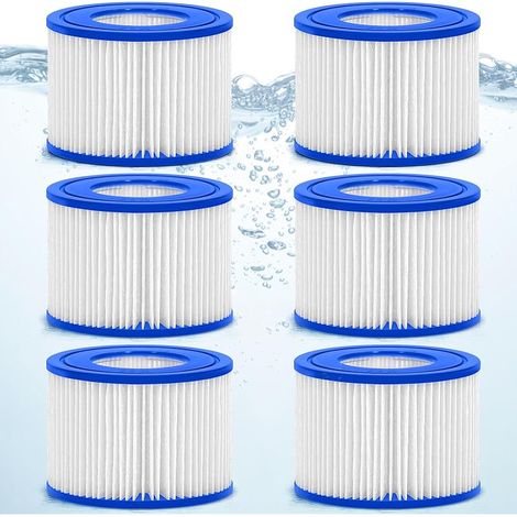 VI Cartouche du Filtre de Piscine, Filtres de Type VI pour Piscine Bestway Flowclear Filtre VI Cartouche Bestway VI, pour Monaco Taille 6-58323 (1/5)