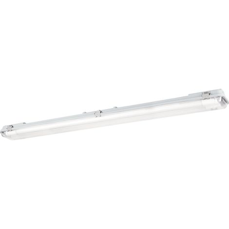 Plafonnier Tube-E, réglette étanche pour garage atelier cave