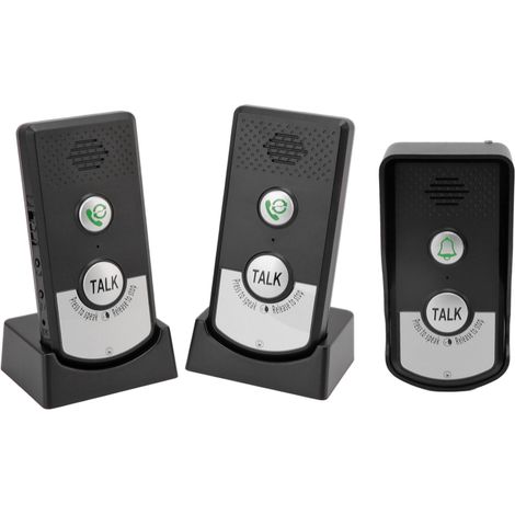 Sonnette interphone sans fil intelligente rechargeable par USB, portée de 1000 m.
