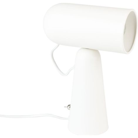 Lampe design, Lampe de table Nico Blanc en Metal, BOITE A DESIGN (1/6)
