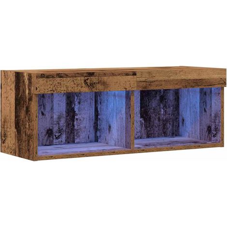 Meuble TV，Banc TV，Armoire TV Bois ancien 80 x 30 x 30 cm Bois d'ingénierie CFW782075 (1/5)