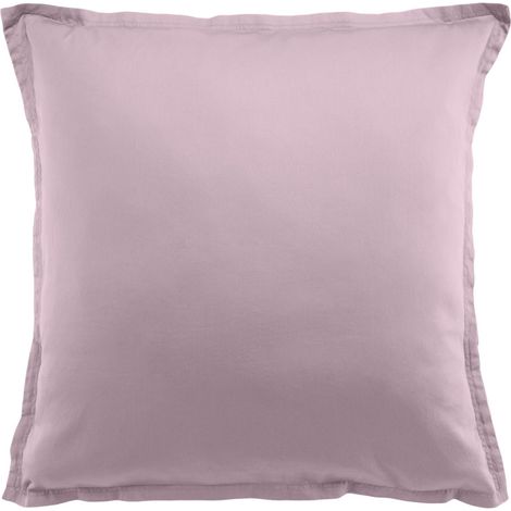 Taie d'oreiller en satin de coton 65 x 65 cm Tourterelle (1/5)