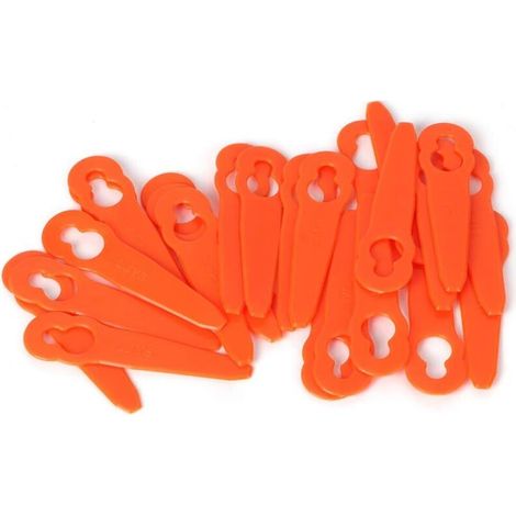 Lot de 24 lames de rechange en plastique pour tondeuse à gazon Stihl Polycut 2-2 H152 (1/5)