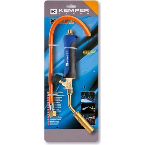 Chalumeau Kemper réglable avec tuyau de 1,5 m et buse de 20 mm pour brasage - Modèle 1217TF - Réf. 05633