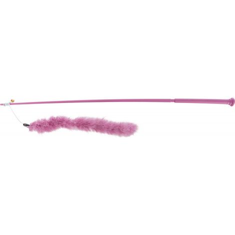 Canne à pêche XXL avec boa de plumes, taille 65 cm pour chat. - Trixie