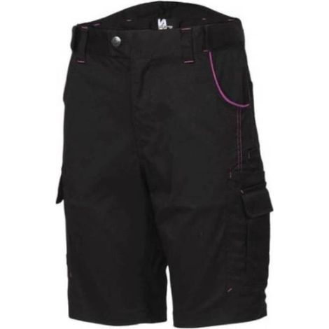 Bermuda de Travail Femme Johanna - Taille 46 - Noir - Résistant et Confortable - D-Work