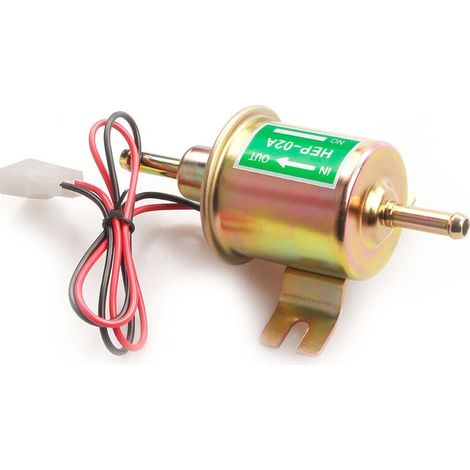 Pompe à Carburant Électronique, Pompe à Carburant Électrique 12V Pour Essence Diesel, Pompe à Essence Électrique 12V 3-5 Psi Pour Tondeuse Gazon, Carburateur, Essence, Moteur Diesel (Or) (1/4)