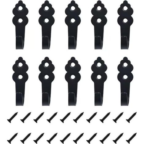 Zinc Alloy Wall Hook for Flowers 10 Zinc Wall Hooks (1/5)