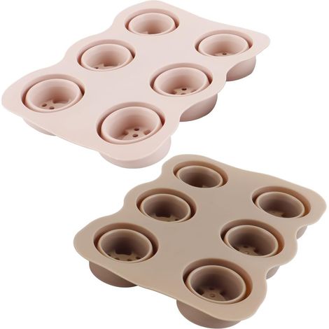 2 Pack Reusable Silicone Seedling Trays 6 Holes for Indoor Greenhouse Mini Seedling Propagator (1/5)