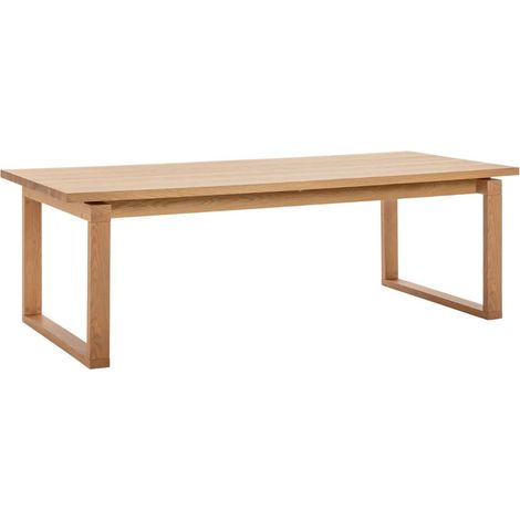 Table repas rectangulaire en chêne vernis naturel - RYHANA (1/5)