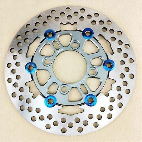 Disque de frein avant universel flottant en alliage d'aluminium à 4 trous pour moto, 220 x 55 mm, compatible Honda MSX (modification) - Gris (1/5)