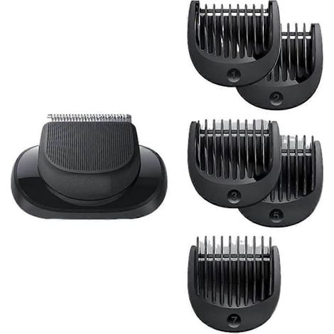 Ecleanfy - Tête de rechange EasyClick pour rasoir électrique Braun Series 5, 6, 7 (modèles 5035s, 5049cs, 6040cs, 6072cc, 6090cc, 7025s, 7027cs, 7089cc) - Noir (1/5)