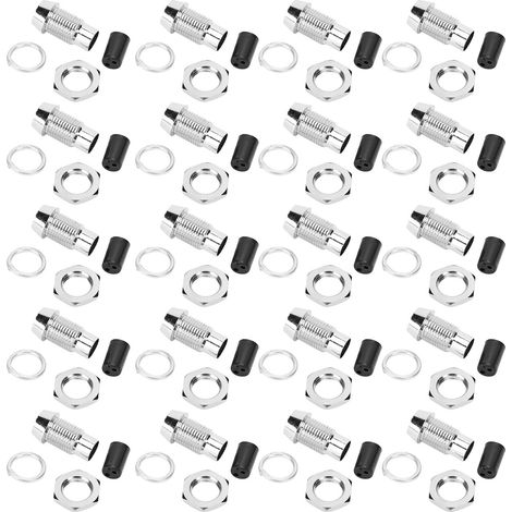 20 supports de LED à montage sur collerette, en laiton, pour diodes électroluminescentes, base concave en métal, 5 mm F5 (1/5)