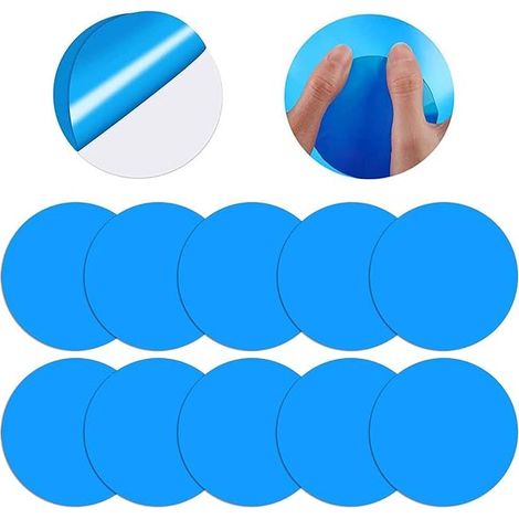 Packung mit 10 Poolflicken, Wasserbett-Reparaturset (rund) (1/5)