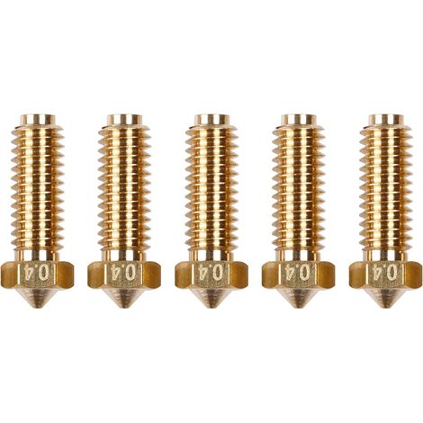 Buse d'imprimante 3D 0,4 mm/1,75 mm, haute température, résistante à l'usure, compatible avec Anycubic Kobra 2 (5 pièces) (1/5)