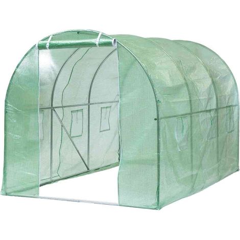 Bc-elec - 5662-0501 Gewächshaus Garten Gewächshaus Tunnel 3 Abschnitte 3.5x2x2m 7m² 3 Abschnitte