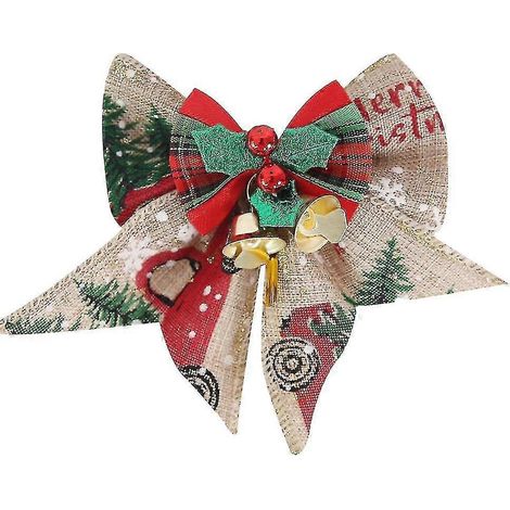 8 Pièces Nœud De Noël, Nœud Pour Sapin De Noël, Nœud Décoratif De Noël (a, Style) bd (1/5)