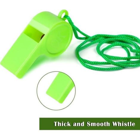 Sifflet - Plastique Non Toxique - Son Clair - Pour Football Dressage Chiens Exercices Sécurité - 10 Pièces (1/4)