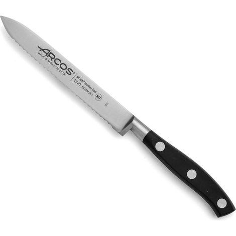 Arcos Hermanos Riviera 130 mm Coltello per Pomodori Nero (1/5)