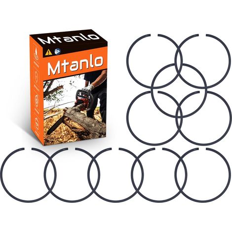 Segments de piston 46 mm pour Stihl 028 029 034 MS191 MS290 BR400 SR400 pièce 11180343001, 10 x segment de piston (1/5)