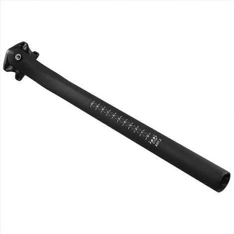 Tige de selle en carbone avec déport 27,2-350 mm / Tige de selle de vélo de route en fibre de carbone demi-coque, compatible avec les selles à rails en carbone (1/5)
