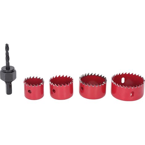 Kit de 5 scies cloches M42 en acier pour le travail du bois et du plastique, idéales pour l'aluminium, le bois et le plastique. (1/5)