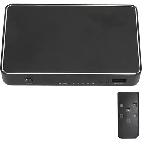 Commutateur HDMI 5 Ports VKA19 avec USB-C, 4K 60Hz, Compatible PS5, Xbox, Switch (Prise Européenne)