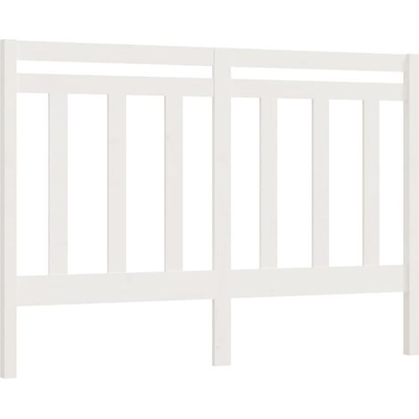 Maison Exclusive - Testiera per Letto Bianca 156x4x100 cm Legno Massello di Pino