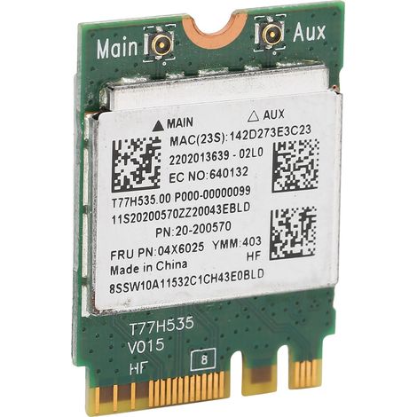 Carte réseau sans fil RTL8723BE FRU 04X6025 300M NGFF Wi-Fi Bluetooth Adaptateur WLAN 2,4 GHz (1/5)