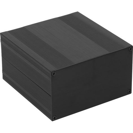 Boîtier amplificateur HIFI en alliage d'aluminium brossé noir, châssis pour ampli à tubes, 82,2x145x150 mm, coque stéréo DIY