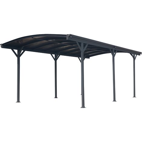 Westmann Aluminium Runddach Carport Stockholm Anthrazit 576x300x220 cm (1/5)