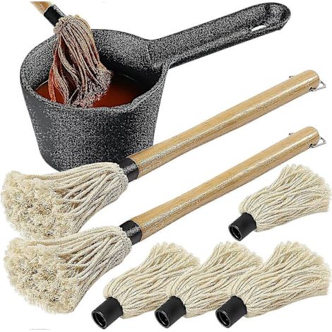 Batterie de cuisine en fonte et brosse à barbecue, 6 pièces, accessoires de grillade, contenant 710 ml. - AquaForge (1/5)