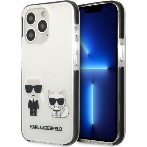 Karl Lagerfeld KLHCP13XTPEKCW iPhone 13 Pro Max 6,7 Hardcase weiß/weiß Karl&Choupette (1/5)