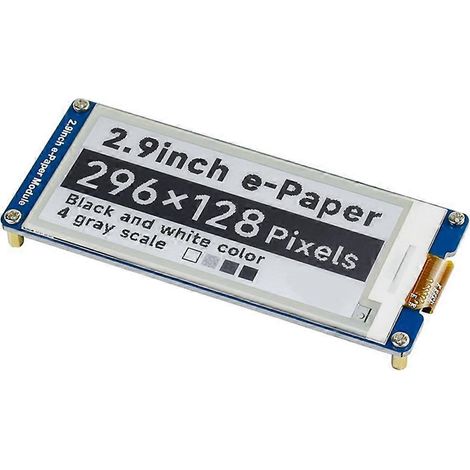 2,9-Zoll-E-Paper-E-Ink-Displaymodul (296 x 128 Pixel) für Raspberry Pi Jetson Nano (SPI-Schnittstelle) – DIY-Elektronikpapier-Bildschirm (1/5)