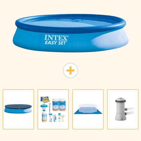 Intex Piscine Easy Set Ronde - 396x84 cm - 5-pièces S77 (1/5)