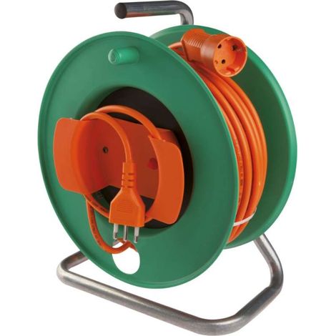 Avvolgicavo 230 V - 25 metri - Terra laterale