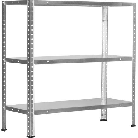 Étagère métallique modulaire SteelSmart à 3 niveaux, capacité de 120 kg, 70 x 30 x 70 cm, 7 pièces (1/5)