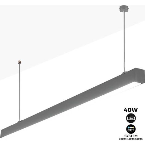 Apparecchio lineare LED a sospensione/superficie CCT - 40W - (1/5)