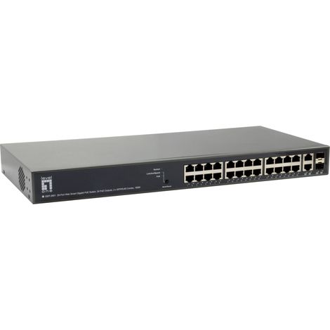 Level One LevelOne Switch 26x GE GEP-2651 2xGSFP 185W 24xPoE+ (GEP-2651) (1/5)