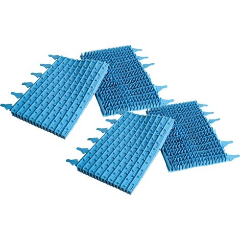 vhbw 4x Spazzola sostituisce Zodiac W1585A per robot aspiratore per piscina - in gomma, 30,5 x 24,4 x 5,8 cm