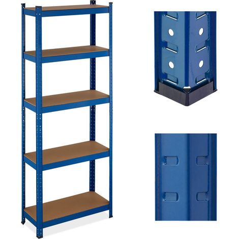 Blaue stabile regale mit 5 ebenen 8830